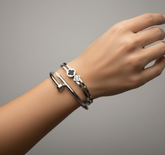 LUXE SILVER CLOVER D-NAIL