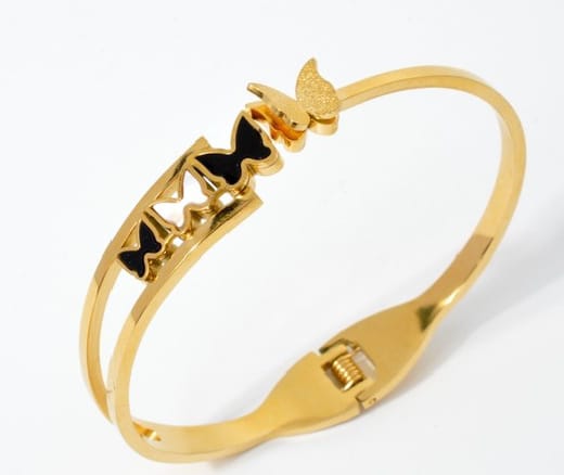 BRASS BUTTERFLY BANGLE