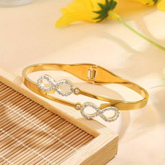 INFINITY BANGLE - 18K GOLD PLATED