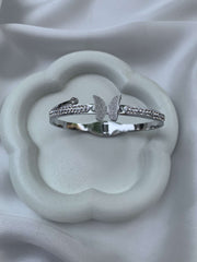 SILVER BUTTERFLY BANGLE