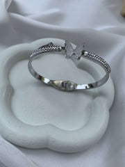 SILVER BUTTERFLY BANGLE