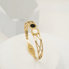 DUAL CIRCLE BANLE - 18K GOLD PLATED